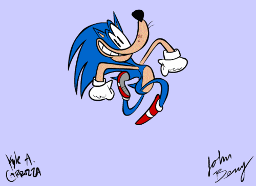 索尼克跑步签字gif动图_动态图_表情包下载_soogif