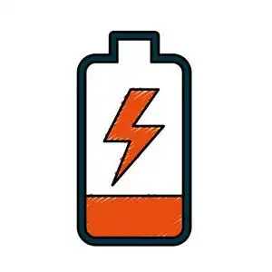 电池电量数字充电矢量图照片