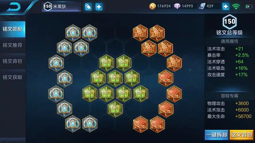 非主流米莱狄出装铭文