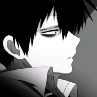 二次元男生暗黑头像高清黑白系列的男生炫酷暗黑头像图片