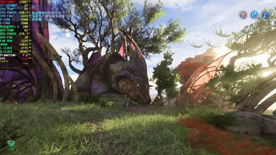 阿凡达:潘多拉边境》画面太逼真,影驰rtx4070ti s试玩_游戏_显存_场景