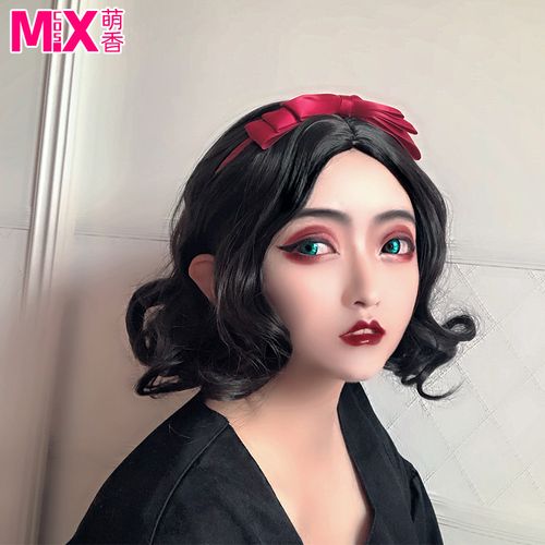 萌香家现货迪士尼公主白雪公主外贸短波浪卷发cos动漫假发