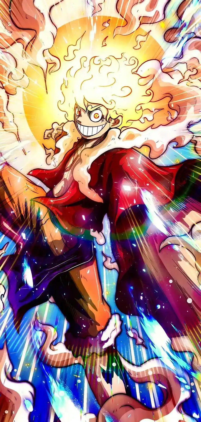 海贼王动漫壁纸路飞觉醒太阳神图片#创作灵感 #海贼王 #路飞 - 抖音