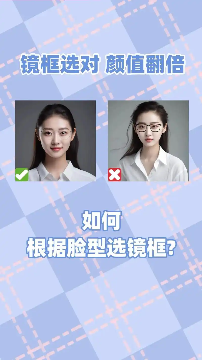 如何根据脸型选眼镜框?你是什么脸型? #眼镜 #近视 #专业 - 抖音
