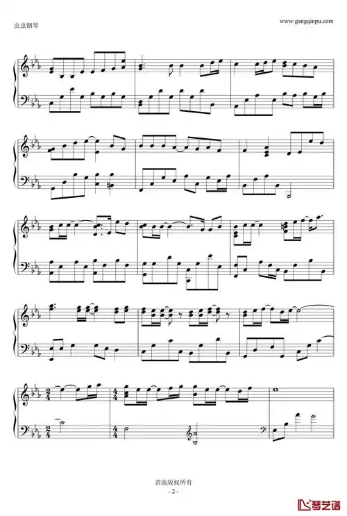 以后别做朋友钢琴谱-周兴哲2