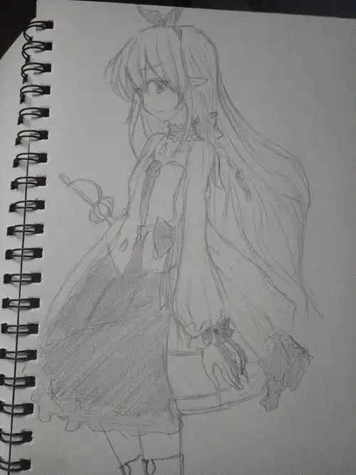 我很喜欢动漫人物画,但我是初学者.