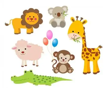 关键词: 可爱,热带的雨林 卡通 猴子 狮子 幼小动物 送礼 动物 考拉