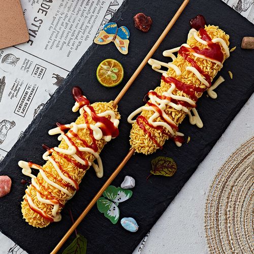 大成芝士热狗棒拉丝800g韩式芝士棒拉丝热狗小吃油炸半成品芝士热狗棒