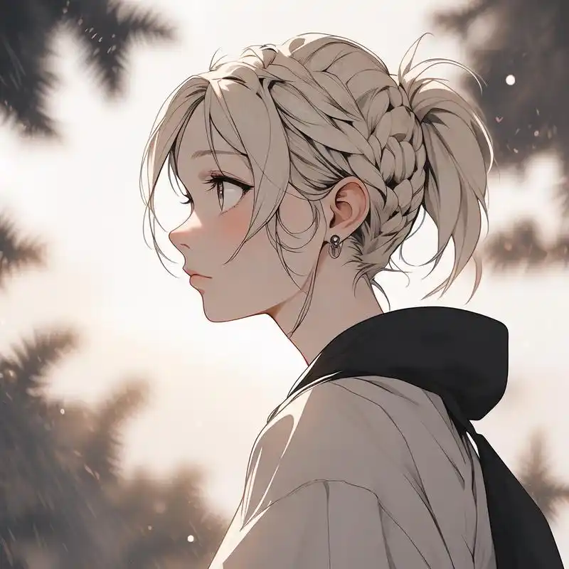 96唯美丸子头侧面头像集锦96 探索丸子头的唯美与时尚,侧面角度更