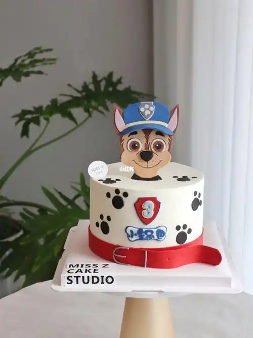 汪汪队之阿奇警长67#手工浮雕糖牌