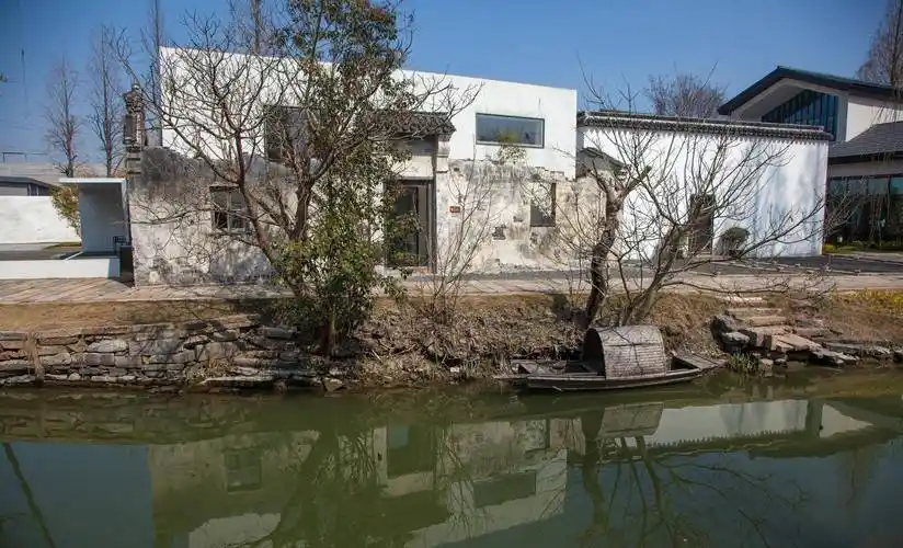 最新的上海古镇,1庙1古宅4古桥外,均为新建,上海青浦章堰古镇