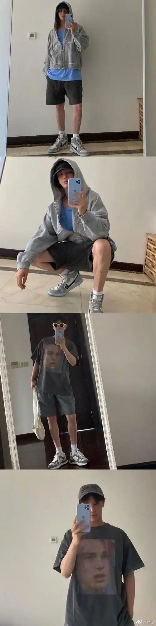 摄影技巧多图预警男生对镜自拍姿势合辑