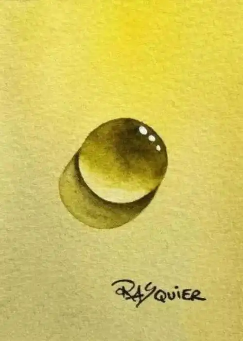 用水彩画水滴质感很强