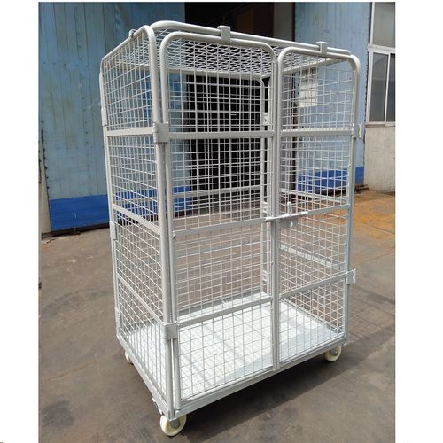 物流折叠加密开门加顶全封闭周转笼车理货货车仓储货架