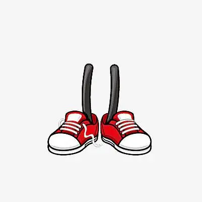 红色卡通鞋子