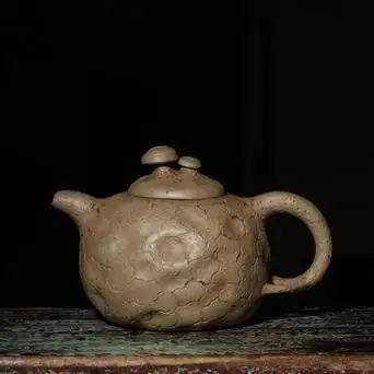 宜兴紫砂早期纯手工老茶壶黄玉麟款灵芝供春壶老段泥台湾回流泡茶