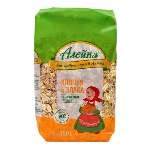 正品俄罗斯原装进口艾利克燕麦片400g/袋*3袋 早餐饱腹冲饮免煮