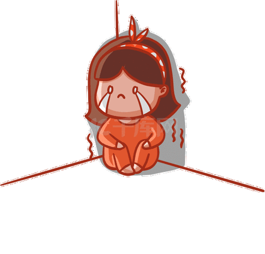 粉色系撒娇女孩手绘卡通可爱表情