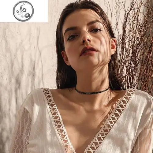 项圈女颈带choker闪锁骨链短款颈链网红配礼服的项链宴会脖子饰品jimi