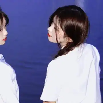 可爱好看的真人闺蜜头像两人用