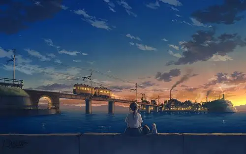 动漫美女插画图片高清桌面壁纸