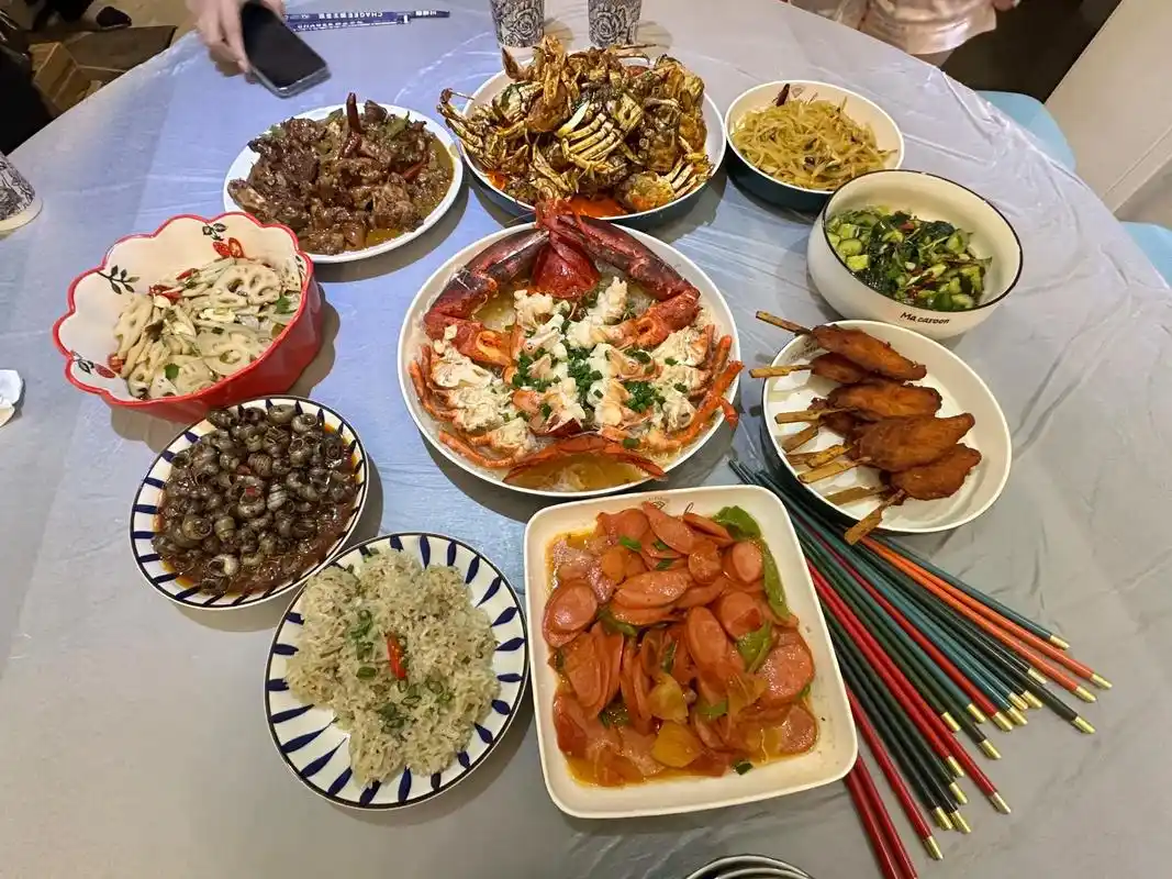 二月二龙抬头喽09 谢谢大小高高的丰盛晚餐!