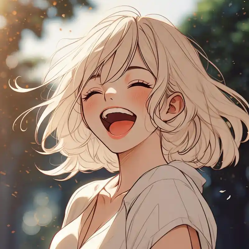 90灿烂笑容女生头像99 一组超级治愈的笑容灿烂的女生头像来啦!