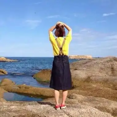 qq头像海边唯美背影女生图片