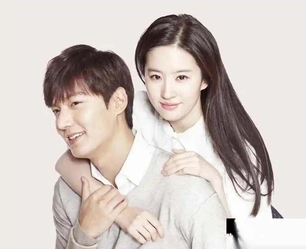 35岁刘亦菲和35岁李敏镐昔日写真照,二人男帅女靓,配一脸!