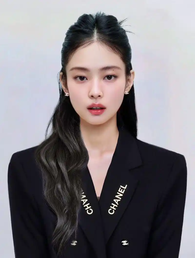 女明星证件照|jennie小奶猫 团粉的心都化了 我的闺女们怎么都这么