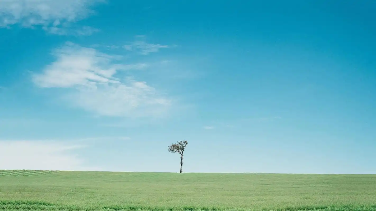 蓝色小清新风景桌面壁纸