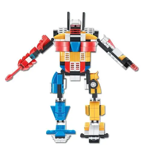 培智拼装积木组装合体变形机器人儿童拼插益智力启蒙玩具男孩礼物