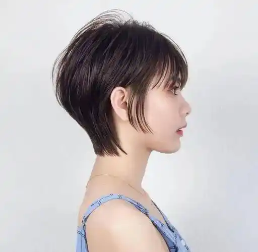 短发控必备,2024精灵系短发,非常百搭_脸型_刘海_发型