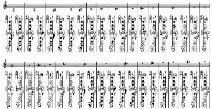 图片高清适合学习2,每一个音节都有详细图示乐器特点:1,首先学习黑管