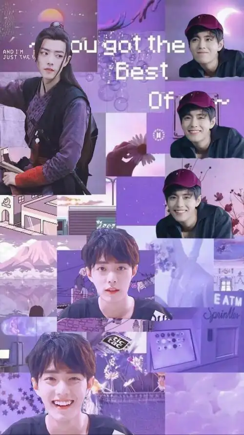 肖战文艺写真拼贴爱豆手机壁纸