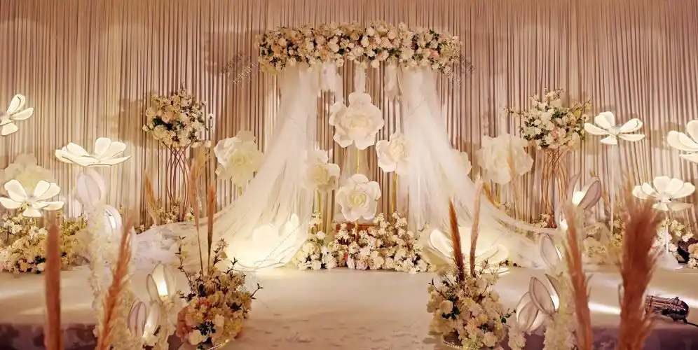 c & h黄色主题室内西式现场布置图片_效果图_策划价格-找我婚礼