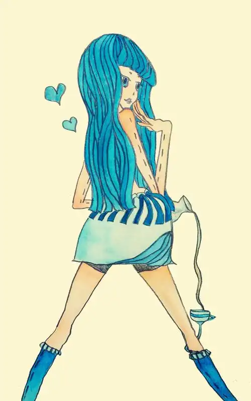 水瓶座哦～～手绘