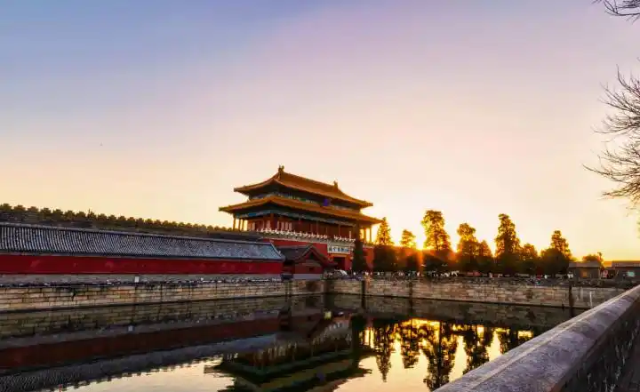 初冬的故宫北门360度全景