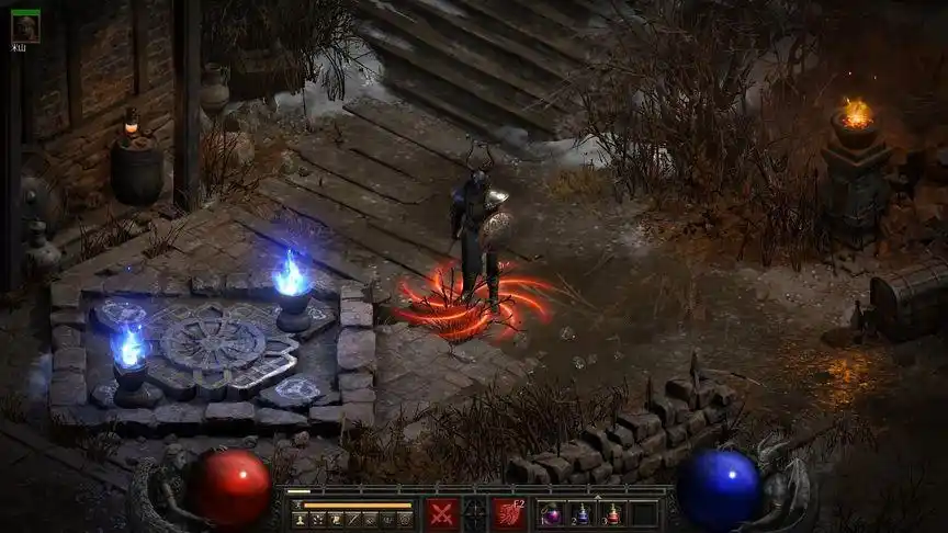 暗黑破坏神2死亡呼吸圣骑士,伤害加深诅咒,最高难度打遍王座!