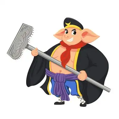 卡通手绘猪八戒元素原创插画素材