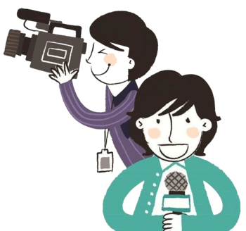 新闻工作者现场报道 新闻主播