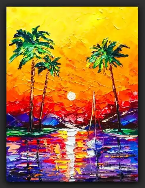 颜料画(儿童简单好看的颜料画) - 月牙知识库