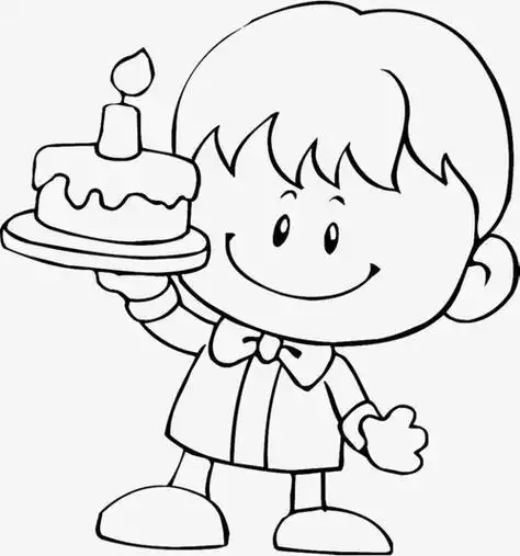 生日简笔画可爱图片 生日绘画图创意