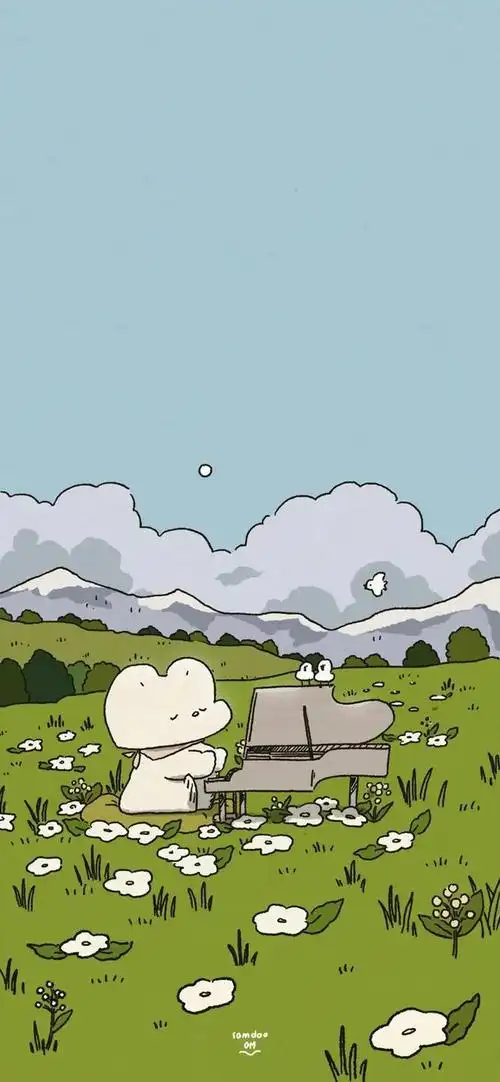 iphone超可爱卡通动漫布朗熊全面屏高清手机壁纸