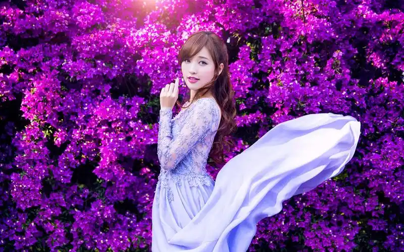 10wallpaper 人物 壁纸 亚洲时尚清纯美丽女孩写真桌面壁纸 >>壁纸