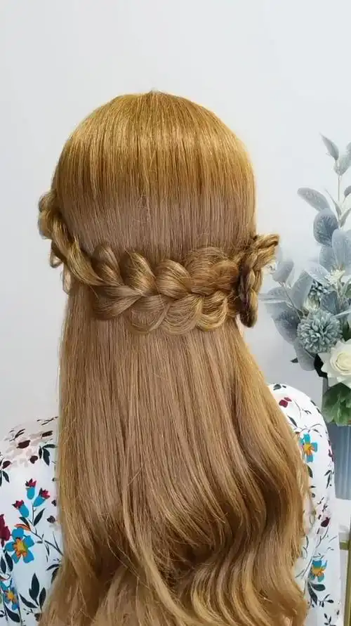 甜美披肩编发教程