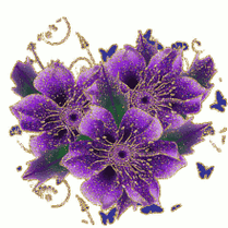 花朵鲜花闪烁紫色的gif动图_动态图_表情包下载_soogif