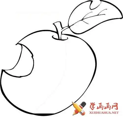 儿童学画画_苹果简笔画图片大全