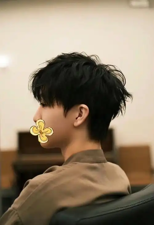 学剪帅气男生头