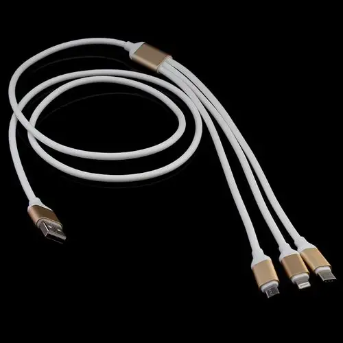 一拖三数据线三合一苹果安卓type-c多功能二合一多头一拖二充电器